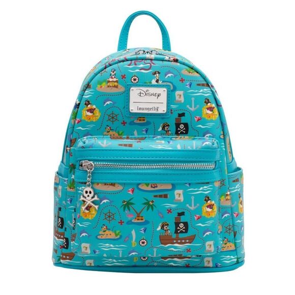 Loungefly Handbags - NEW Loungefly Pirate Mickey and Friends AOP Mini Backpack 1